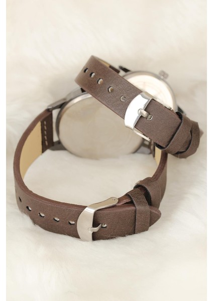 Kahverengi Deri Kordonlu Rose Metal Kasa Sevgili Saatleri fiyatları