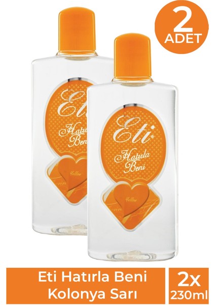 Eti Sarı Hatırla Beni Kolonyası 230 ml 2 Adet