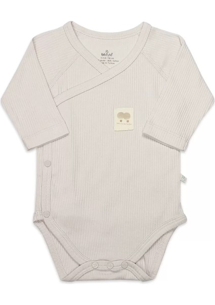 Organic Modal Flying Balloons Kruvaze Uzun Kol Body BS17121 Bej