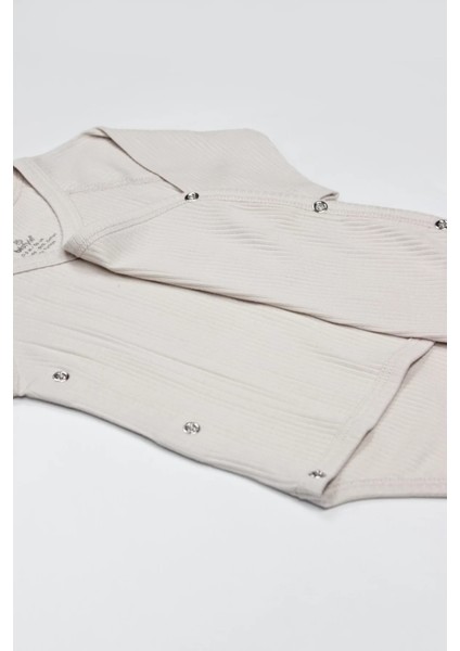 Organic Modal Flying Balloons Kruvaze Uzun Kol Body BS17121 Bej indirimleri