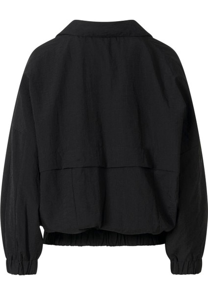 Fermuarlı Oversize Ceket Siyah fırsatları