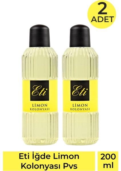 Asfstore Eti Limon Kolonyası Pvc 200 ml 2 Adet