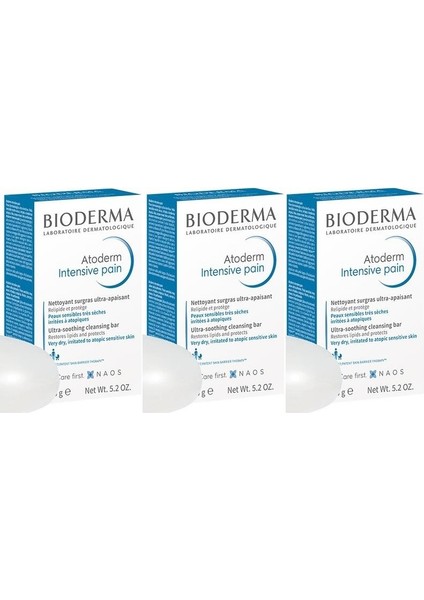 Bioderma Atoderm Intensive Bar Pain 150 gr 3 Adet
