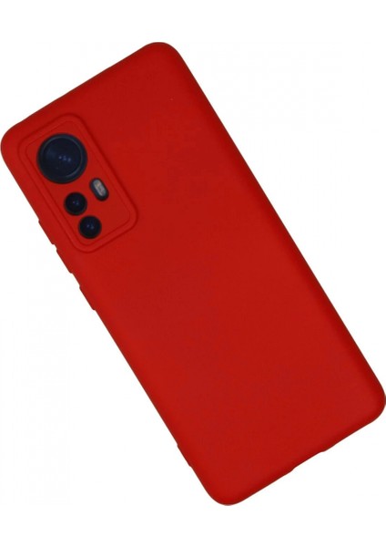 Xiaomi Mi 12 Kılıf Nano Içi Kadife Silikon - Kırmızı fiyatları