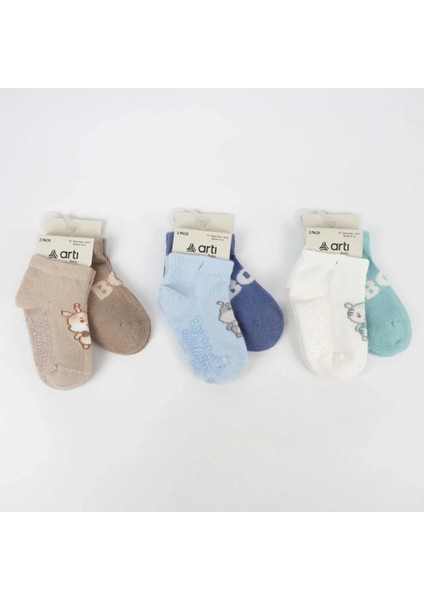 Aristo 2' Li Abs Erkek Bebek Patik Çorap K20406 Asorti