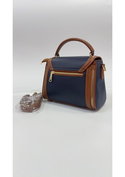 , Fermuar ve Kilit Detaylı , Şık ve Günlük ,kadın lacivert taba El Çantası ve Bayan Çapraz Çantası modelleri