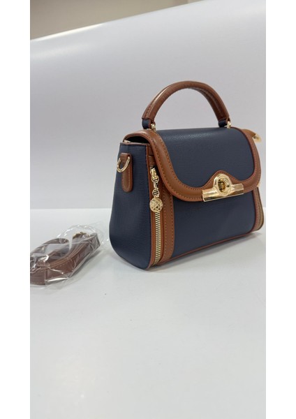 , Fermuar ve Kilit Detaylı , Şık ve Günlük ,kadın lacivert taba El Çantası ve Bayan Çapraz Çantası fiyatları