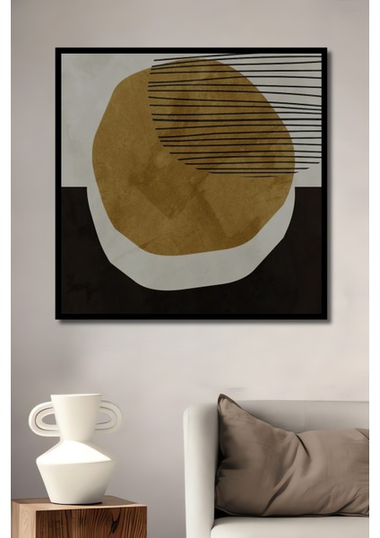 Çerçeve Görünümlü Soyut Sanat Dekoratif Ahşap Mdf Ev Duvar Tablo Dikdörtgen Ev Duvar Tablo