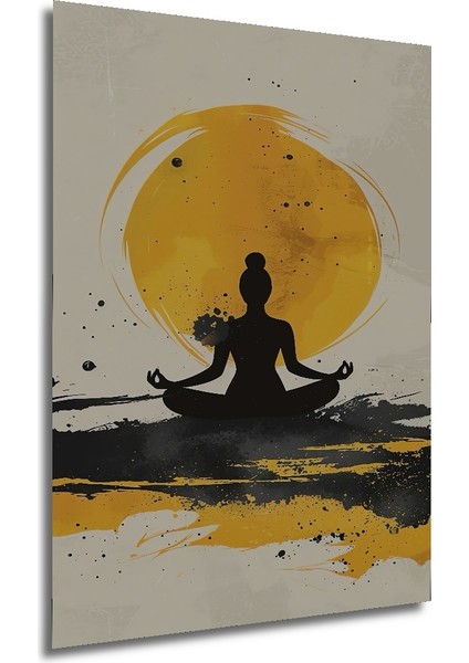 Yoga Meditasyon Güneşi Dekoratif Ahşap Mdf Ev/işyeri Duvar Tablo Dikdörtgen Ev/işyeri Duvar Tablo modelleri