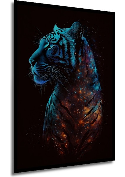 Çerçeve Görünümlü Kozmik Kaplan Dekoratif Ahşap Mdf Ev Duvar Tablo Dikdörtgen Ev Duvar Tablo modelleri