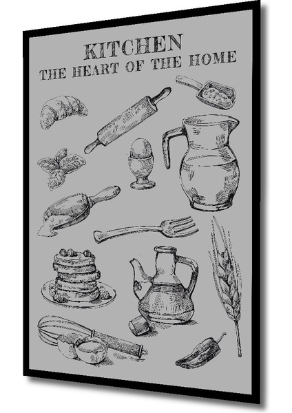 Çerçeve Görünümlü Mutfak Lezzetleri Ahşap Mdf Dekoratif Ev Duvar Tablo Dikdörtgen Ev Duvar Tablo fiyatları