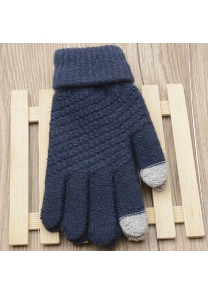 Kadın Eldiven Kış Dokunmatik Ekran Eldiveni Sıcak Streç Örme Kadın Eldiveni