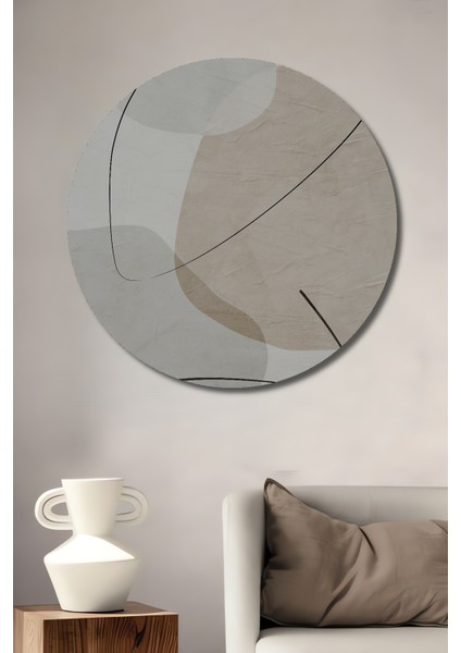 Soyut Sanat Dekoratif Ahşap Mdf Ev/işyeri Duvar Tablo Yuvarlak Ev/işyeri Duvar Tablo