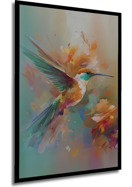 Çerçeve Görünümlü Renkli Kuş Ahşap Mdf Dekoratif Işyeri Duvar Tablo Dikdörtgen Işyeri Duvar Tablo modelleri