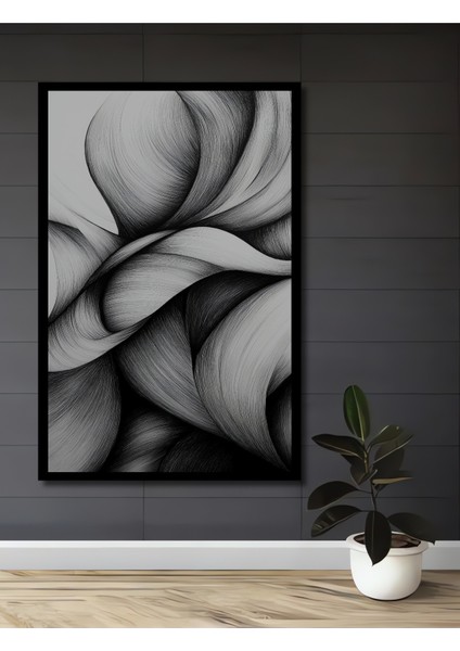 Çerçeve Görünümlü Soyut Sanat Dekoratif Ahşap Mdf Ev Duvar Tablo Dikdörtgen Ev Duvar Tablo