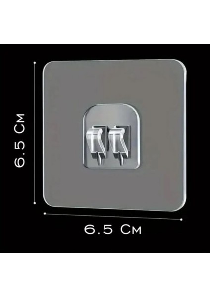 4 Adet - 2 Kanallı Şeffaf Güçlü Duvar Askısı – Raf Yapışkanı - Deliksiz Montaj Için modelleri