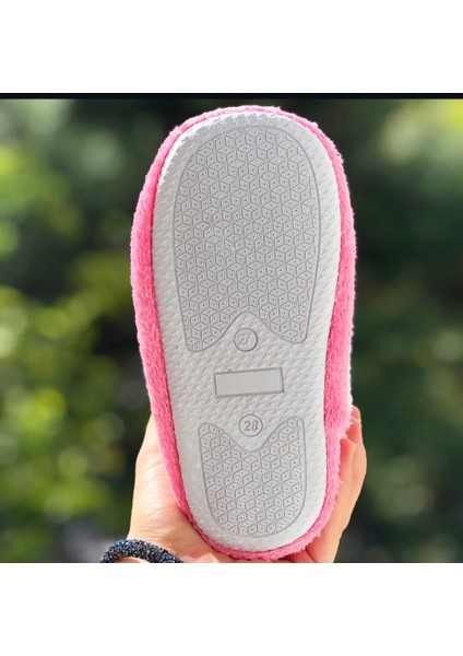 Kız Çocuk Panduf Hologram Yıldız Desenli Cırtlı Kaydırmaz Taban Anaokulu Kreş Ev Ayakkabısı indirimleri