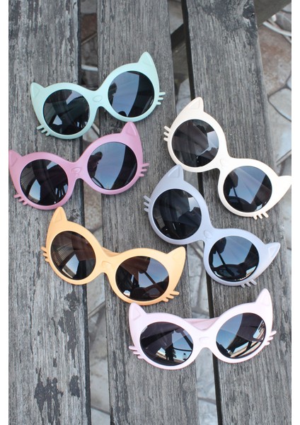 Gri Renk Kedi Model Çocuk Gözlüğü modelleri