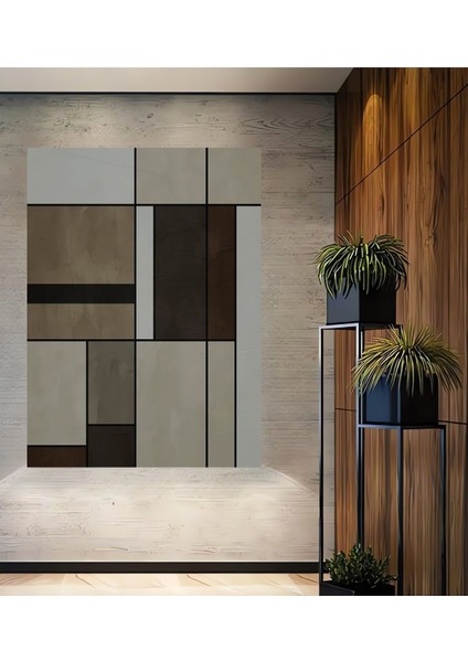 Soyut Sanat Dekoratif Ahşap Mdf Ev/işyeri Duvar Tablo Dikdörtgen Ev/işyeri Duvar Tablo