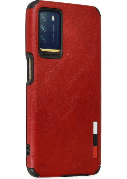 Oppo A16 Kılıf Loop Deri Silikon - Kırmızı fiyatları