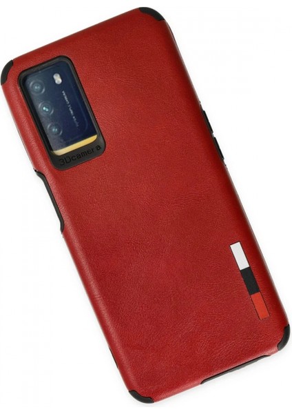 Oppo A16 Kılıf Loop Deri Silikon - Kırmızı modelleri