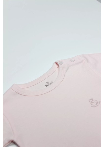 Baby Organik Natural Basic Style Yarım Kol Body BS17103 Pembe fiyatları