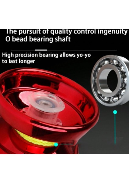 Metal Yoyo Oyuncak Extra Rulmanlı Profesyonel Yo-Yo Oyuncağı Unresponsive Yoyo