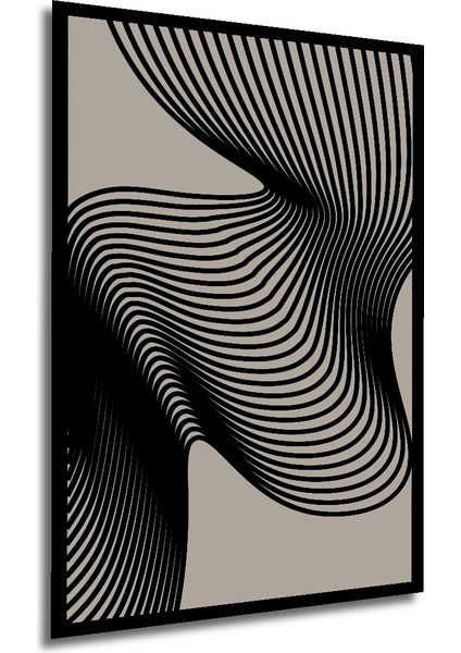 Çerçeve Görünümlü Soyut Dalgalar Dekoratif Ahşap Mdf Ev Duvar Tablo Dikdörtgen Ev Duvar Tablo modelleri