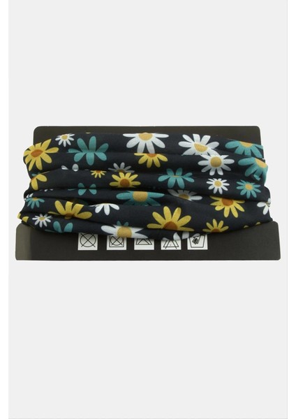 Papatya Desenli Baff Boyunluk