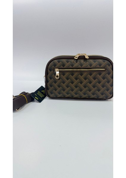 kahverengi desenli Kadın,çok Gözlü ,ayarlanabilir Askılı, Bayan Çapraz Çantası fiyatları