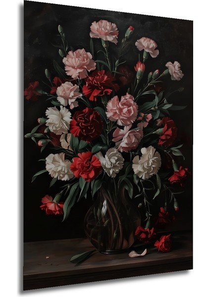 Karanfil Çiçekleri Dekoratif Ahşap Mdf Ev/işyeri Duvar Tablo Dikdörtgen Ev/işyeri Duvar Tablo modelleri