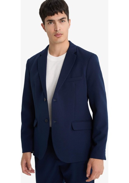 Slim Fit Dar Kesim Düğmeli Blazer Ceket F7575AX25AU