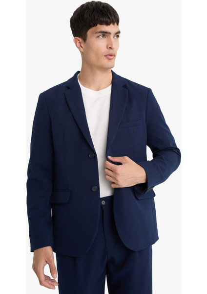 Slim Fit Dar Kesim Düğmeli Blazer Ceket F7575AX25AU modelleri