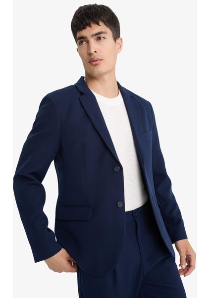 Slim Fit Dar Kesim Düğmeli Blazer Ceket F7575AX25AU fırsatları