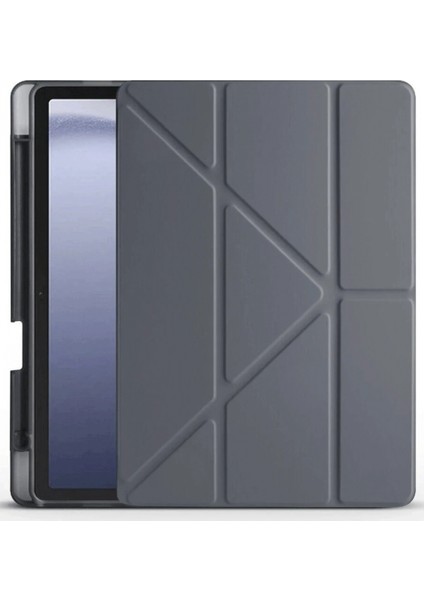 Huawei Honor Pad X9 11.5 Kılıf Kalemlikli Mars Tablet Kılıfı - Koyu Gri