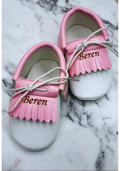 Bebeğinize Pembe Zigzag Bebek Ayakkabı