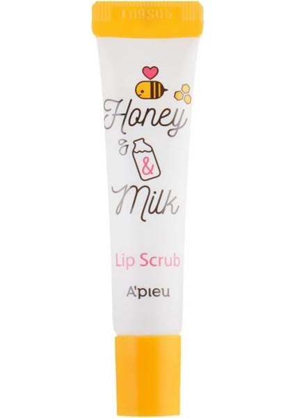 A'pıeu Dudakları Besleyen ve Nemlendiren Dudak Peelingi Honey ve Milk Lip Scrub
