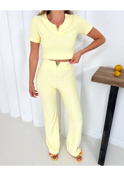 V Aksesuarlı Ottoman Takım Sarı S255850 fırsatları