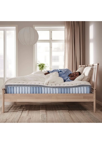 Valevag Tek Kişilik Yatak Açık Mavi 90 x 200 cm Sert