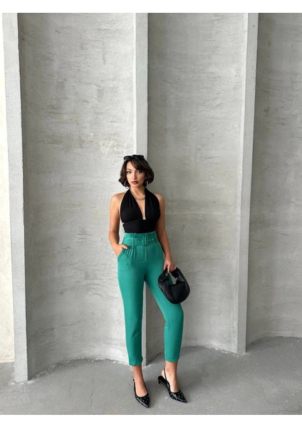 Kemerli Havuç Pantolon