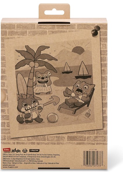 Vacay Vibes Tatil Havası Zuru Fuggler Komik Peluş Oyuncak - Mr Buttons 22 cm indirimleri