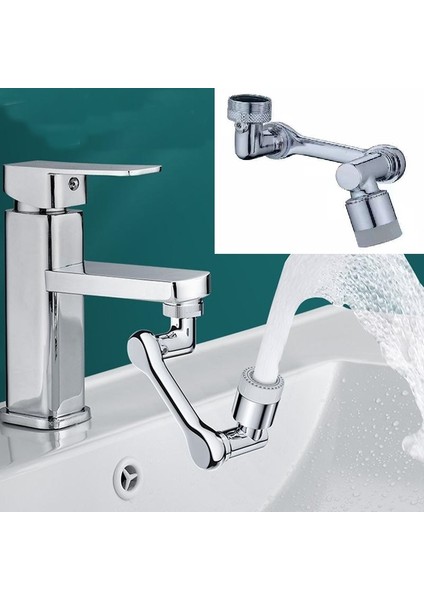 1080 Derece Dönebilen Robotik Kol Musluk Başlığı + Bebek Çocuk Çekmece Koruma Kilidi 2'li Set A7B3G5 fiyatları