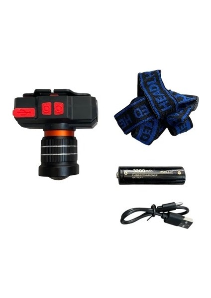 WS-2035 Profesyonel Kafa Lambası | 15W – 1500 Lümen – Zoomlu – Type-C Şarj – 3200 Mah Batarya fırsatları
