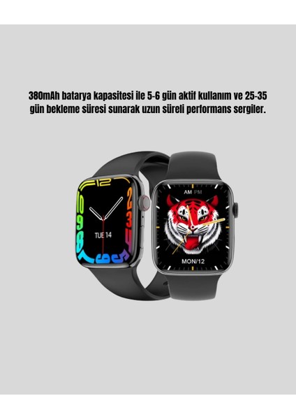 380MAH Bataryalı Akıllı Saat – Arama, Bildirim, Aod Ekran ve Uzun Pil Ömrü modelleri