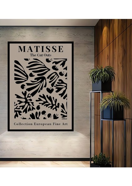 Çerçeve Görünümlü Matisse Ahşap Mdf Dekoratif Işyeri Duvar Tablo Dikdörtgen Işyeri Duvar Tablo