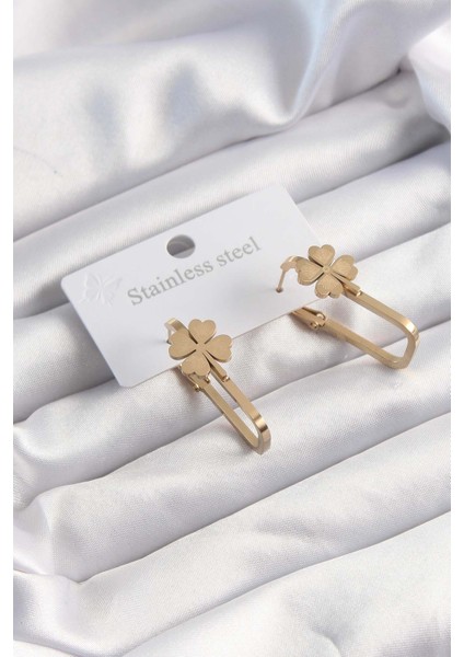 316L Çelik Gümüş Renk Zincir Kilit Kalp Kehribar Boncuk Model Kadın Kolye