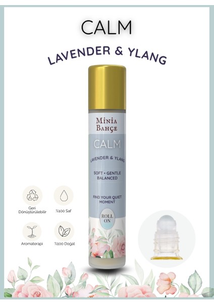Calm – %100 Doğal Lavender & Ylang Roll-On (10 Ml)