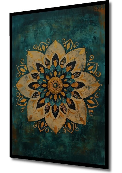 Çerçeve Görünümlü Mandala Desenli Dekoratif Ahşap Mdf Ev Duvar Tablo Dikdörtgen Ev Duvar Tablo fiyatları
