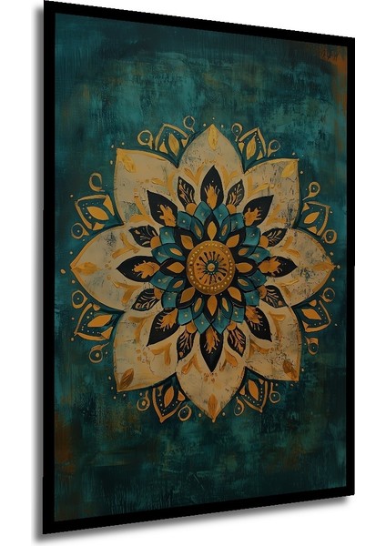 Çerçeve Görünümlü Mandala Desenli Dekoratif Ahşap Mdf Ev Duvar Tablo Dikdörtgen Ev Duvar Tablo modelleri