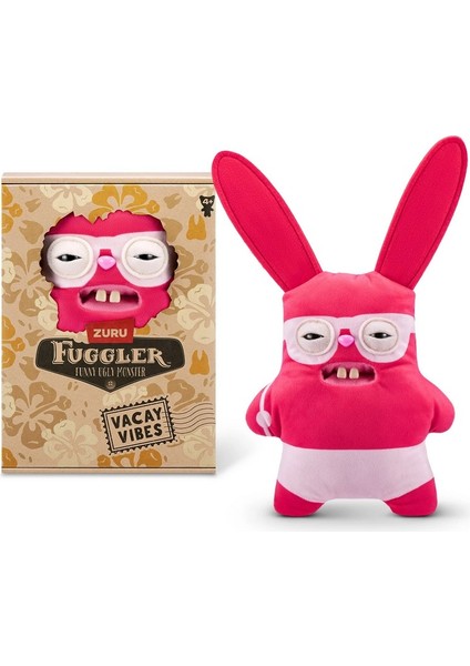 Vacay Vibes Tatil Havası Zuru Fuggler Komik Peluş Oyuncak - Rabid Rabbit 22 cm